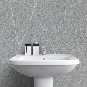 grey marble effect bathroom wall panels