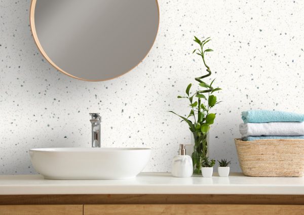 white sparkle bathroom wall panels