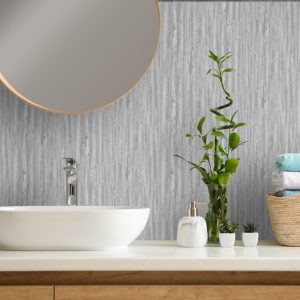 graphite grey driftwood bathroom wall panels