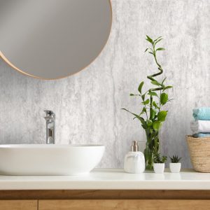 travertine marble effect bathroom wall panels