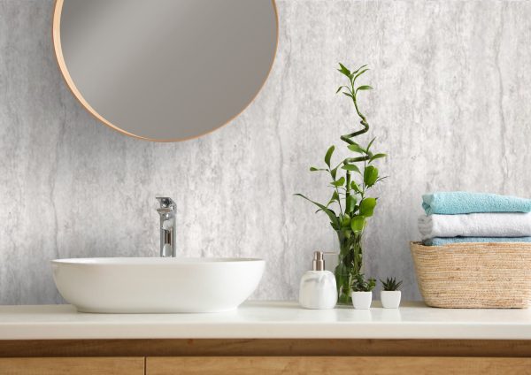 travertine marble effect bathroom wall panels