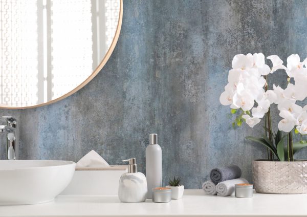 pewter concrete effect bathroom wall panels