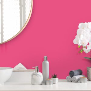 blush pink bathroom wall panels