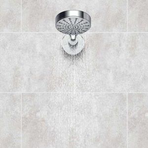 white marble tile effect shower wall panels