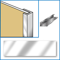 chrome capping wall panel trim