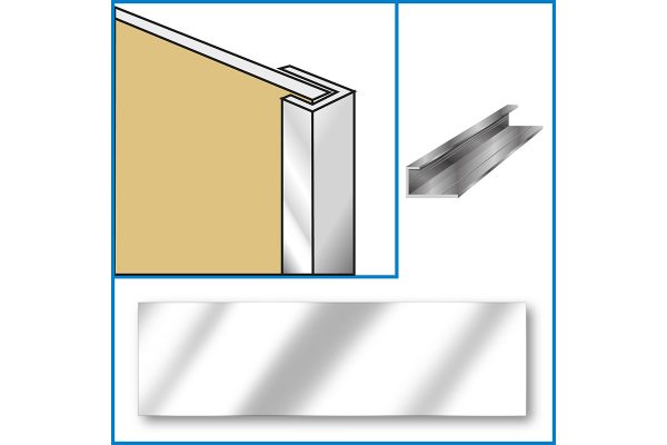 chrome corner edge wall panel edge trim
