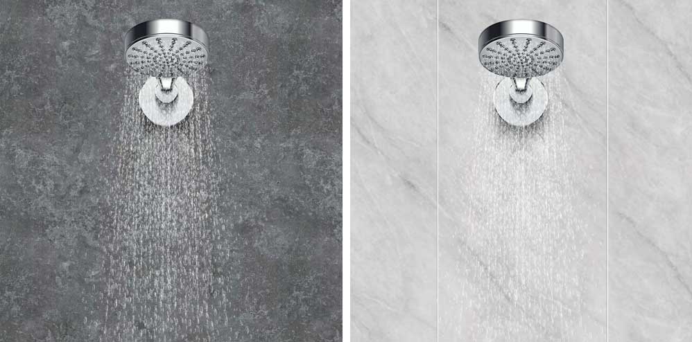 grey marble shower wall panels